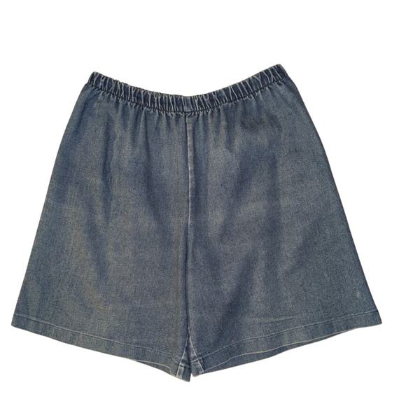 Vintage Lori of California Women's Elastic Waist High Rise Denim Jean Shorts - Picture 1 of 9